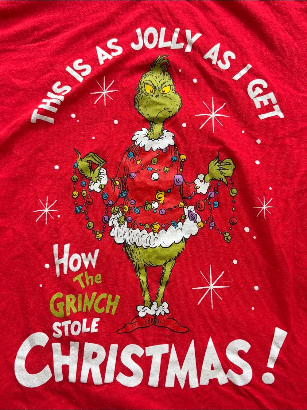 Red Grinch Graphic Short Sleeve Tee